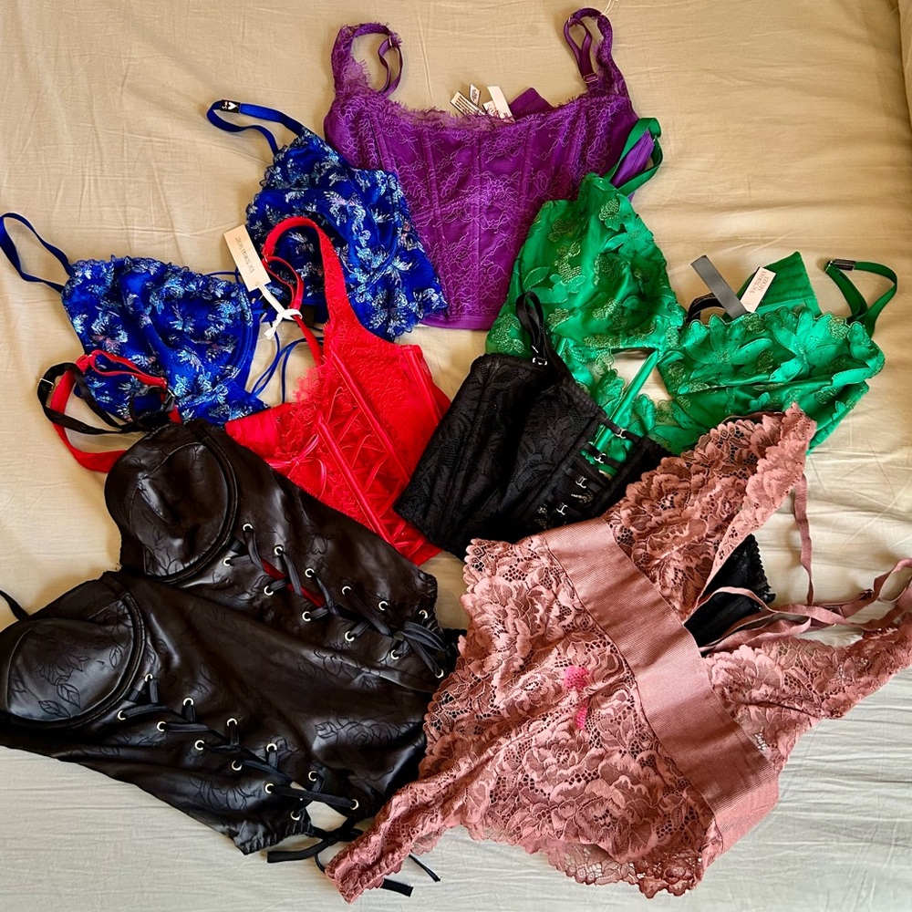 Victoria's Secret Vibrant Lace and Satin Bra Collection